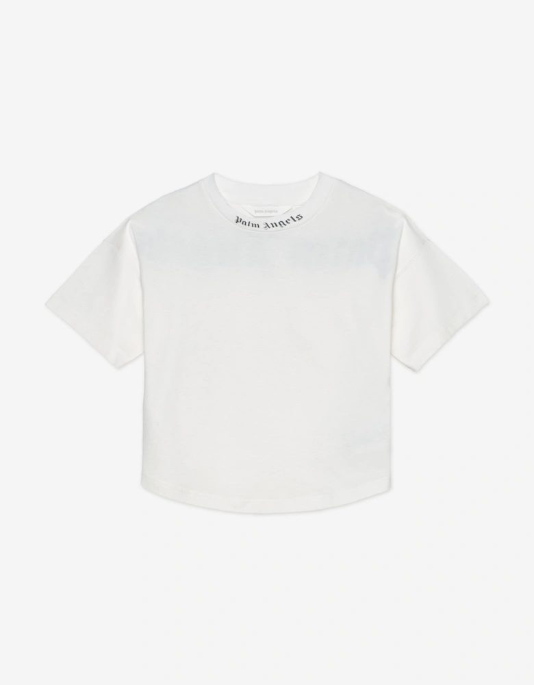 Boys Overlogo T-Shirt in Ivory
