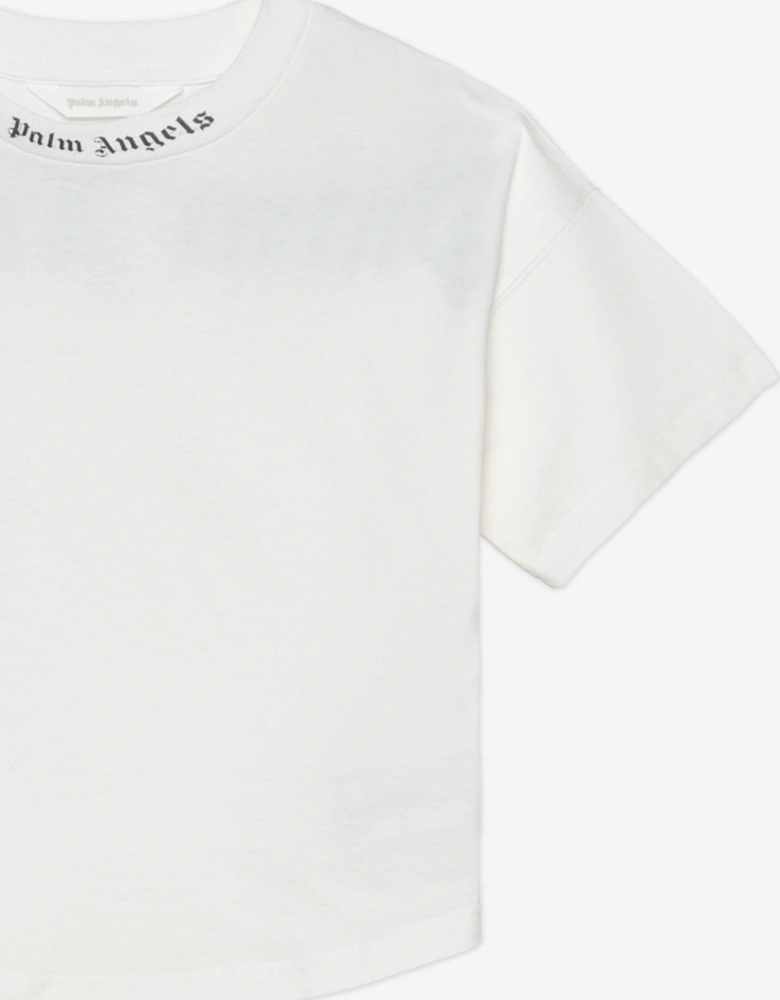 Boys Overlogo T-Shirt in Ivory