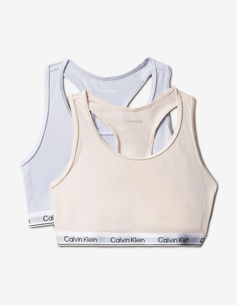 Girls 2 Pack Bralette Set in Pink