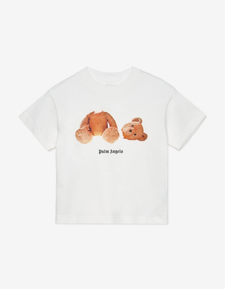 Boys Bear T-Shirt in Ivory