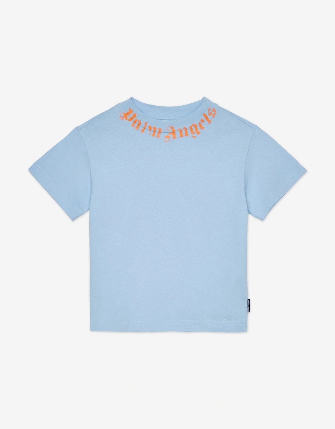 Boys Neck Logo Brushed T-Shirt in Blue, 5 of 4