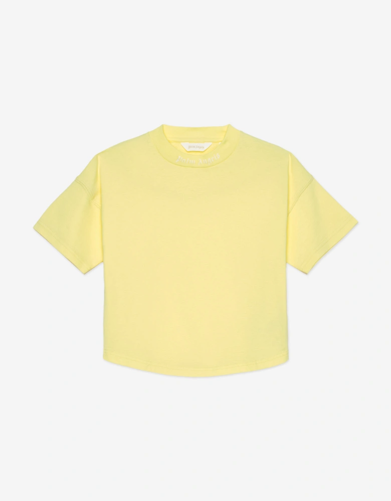Girls Overlogo T-Shirt in Yellow