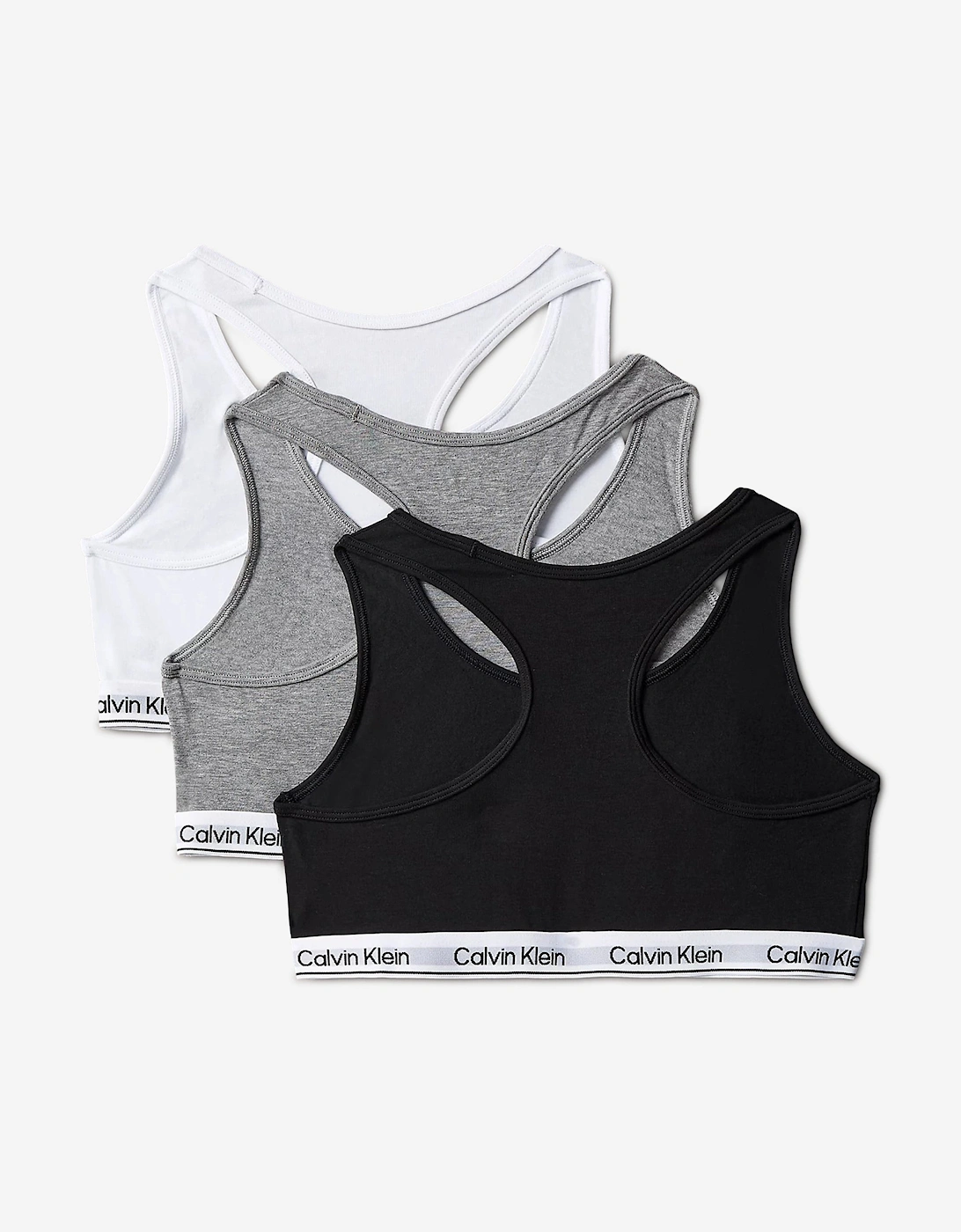 Girls 3 Pack Bralette Set in Black