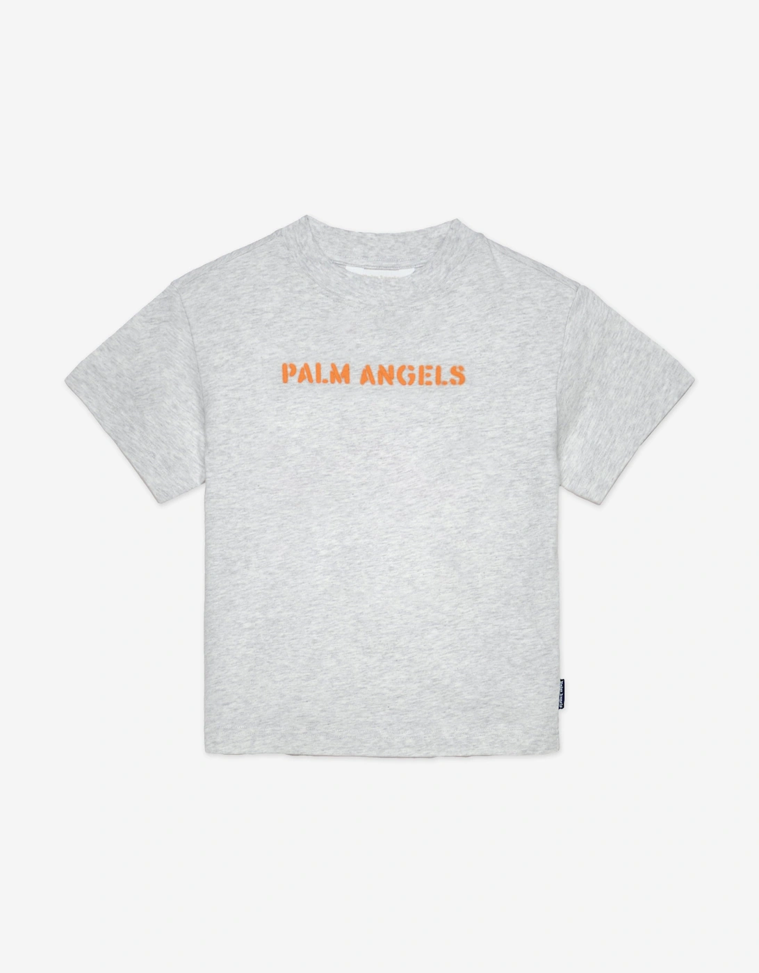 Boys Logo Stamp Regular T-Shirt in Grey, 5 of 4