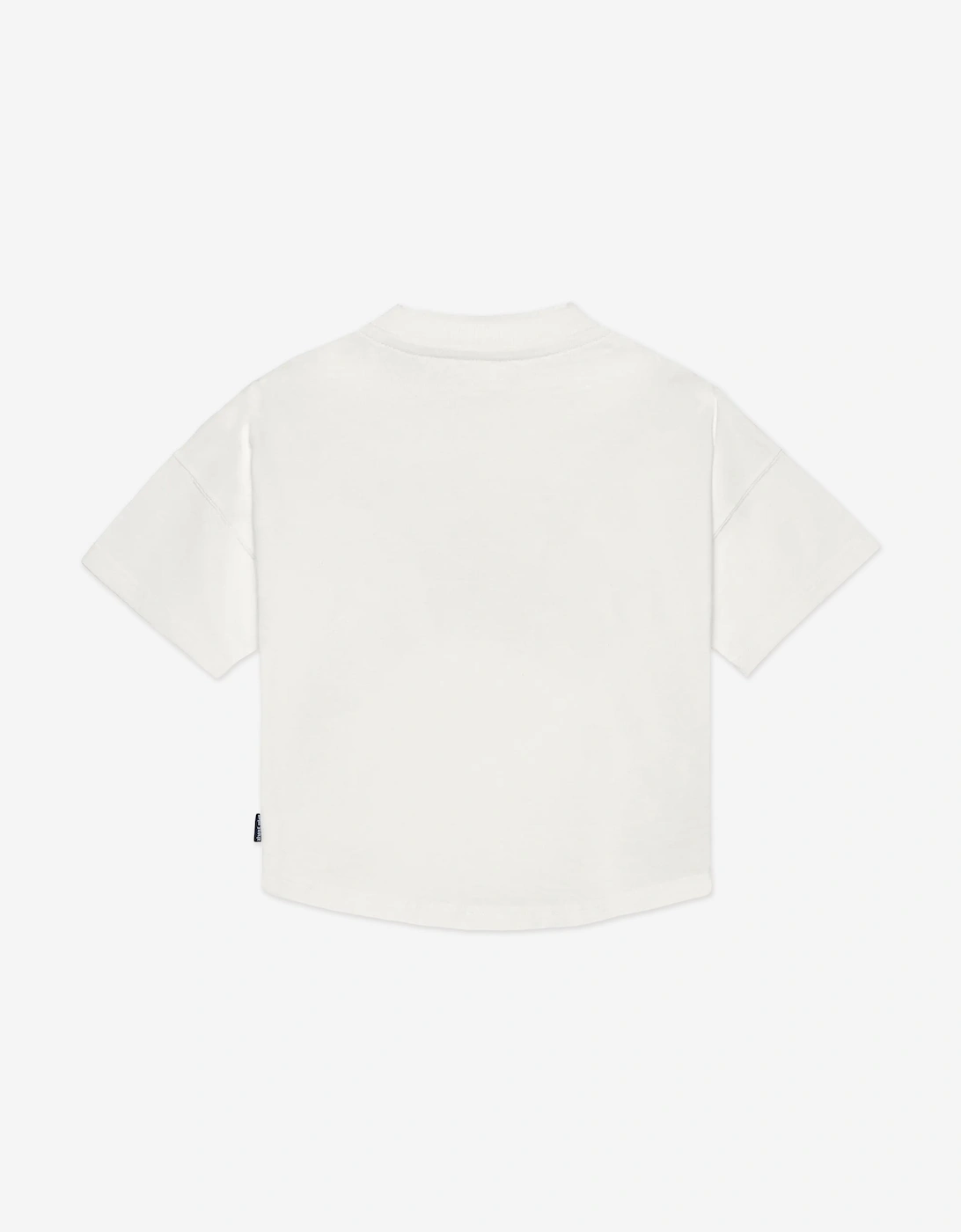 Girls Mascot Bear Over T-Shirt in Ivory