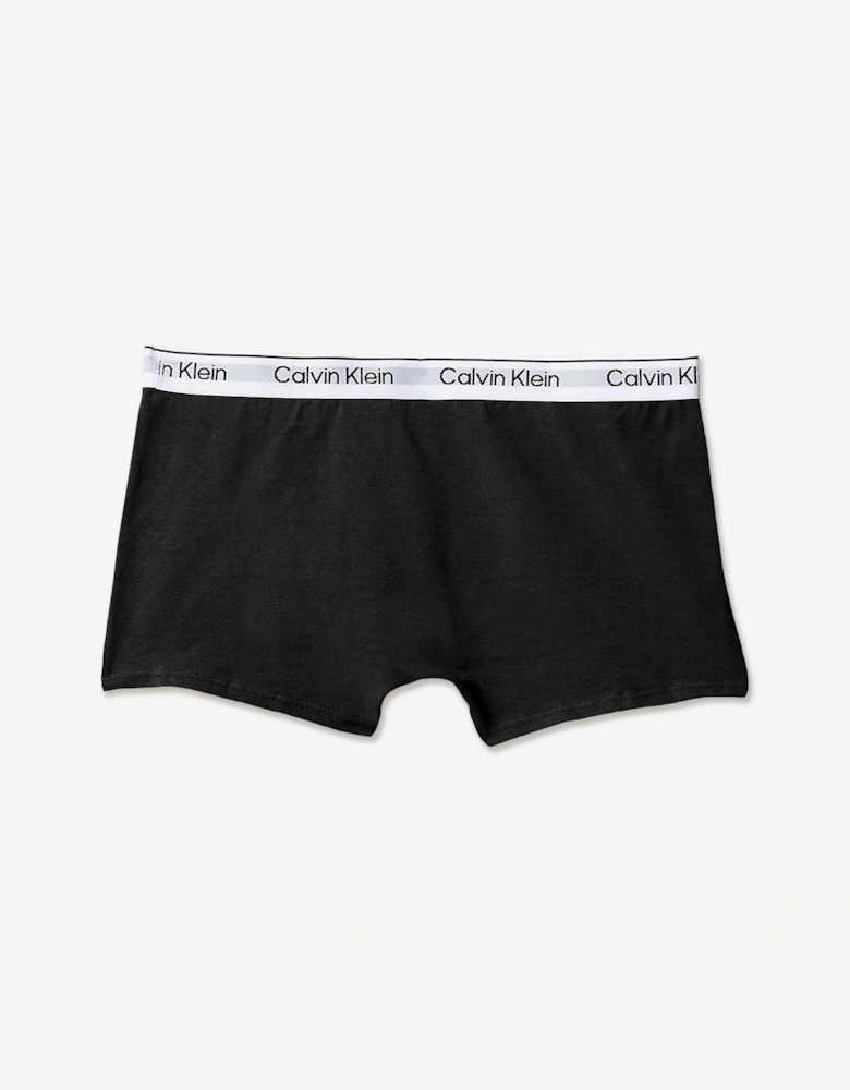 Boys 2 Pack Boxer Shorts Set in Black