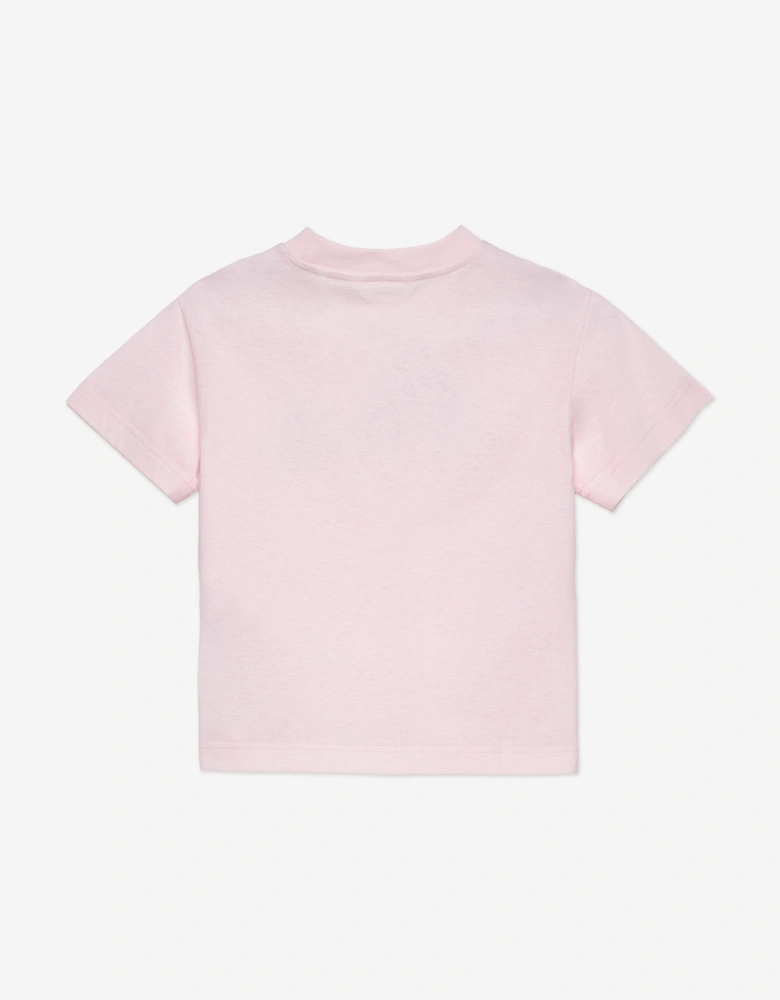 Girls Bear Angel T-Shirt in Pink