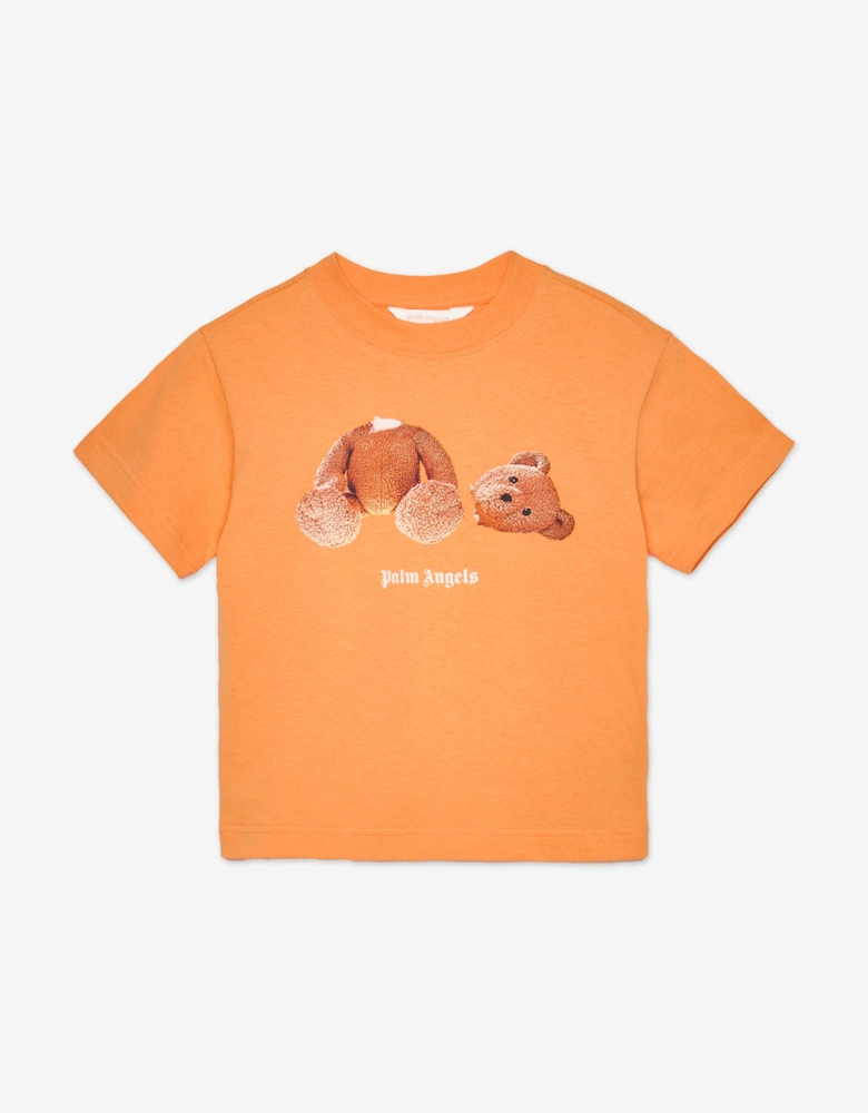 Boys Bear T-Shirt in Orange