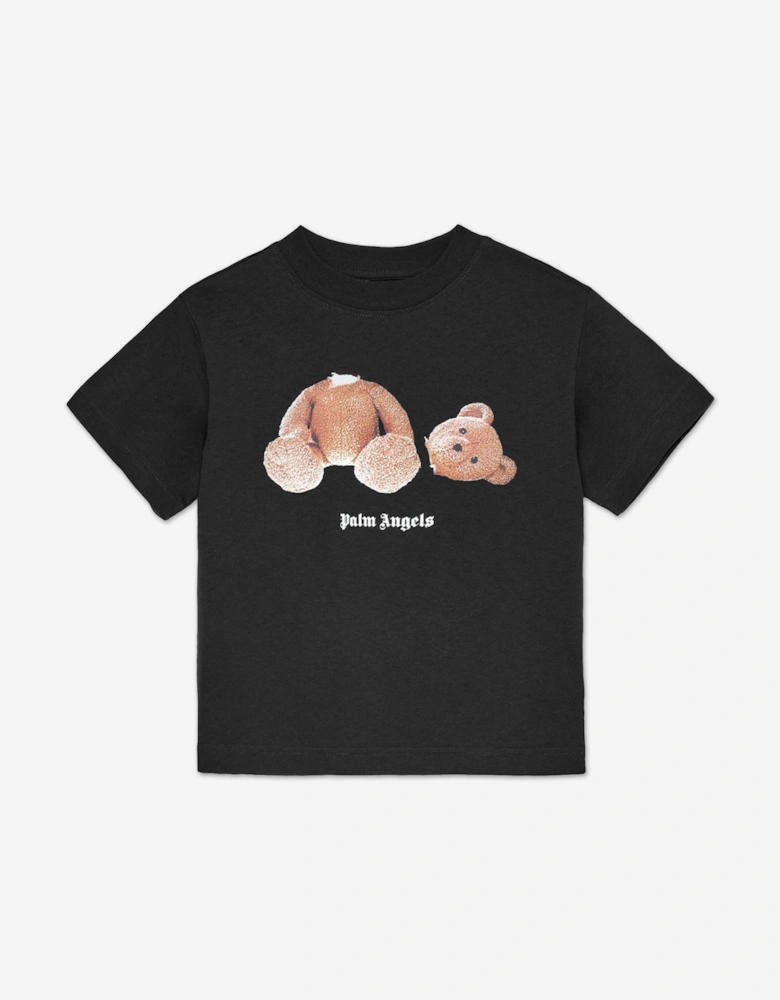Boys Bear T-Shirt in Black