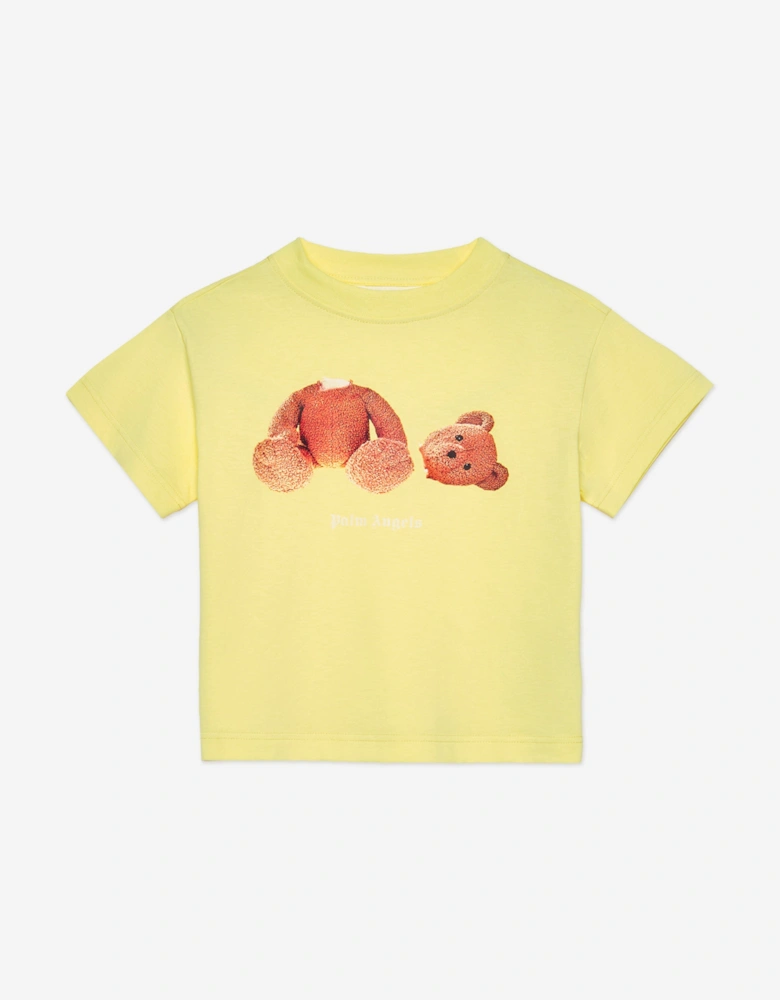 Girls Bear T-Shirt in Yellow