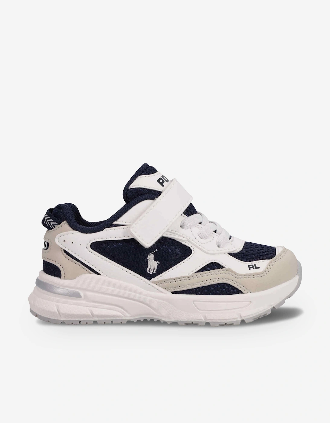 Ralph Lauren Girls Cream 'S Trackster 275 Ps Trainers In White  Size 33 Kids