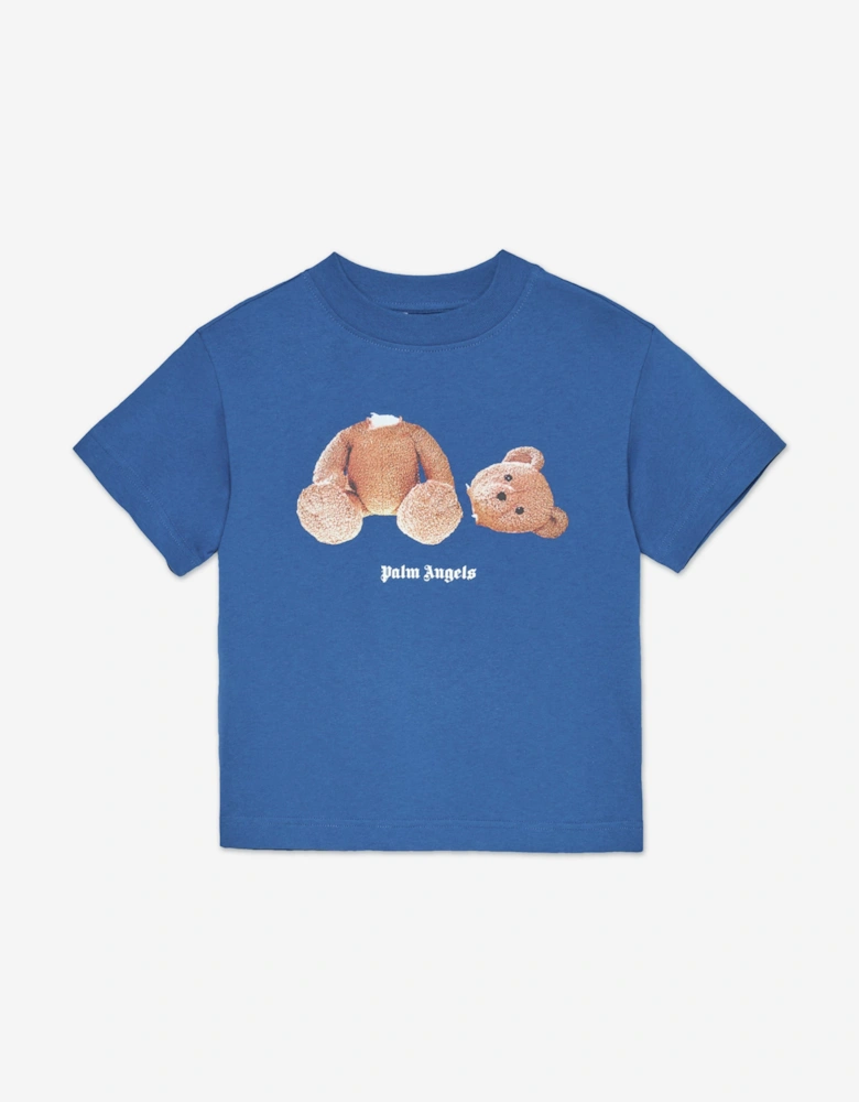Boys Bear T-Shirt in Blue