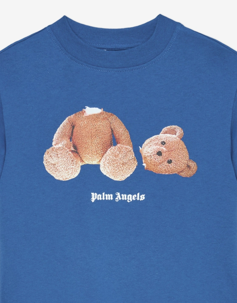 Boys Bear T-Shirt in Blue