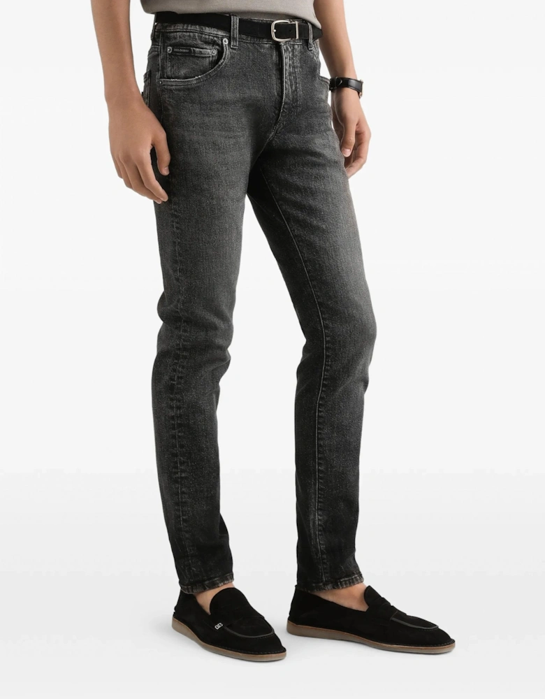 VINTAGE WASH PLAQUE JEANS