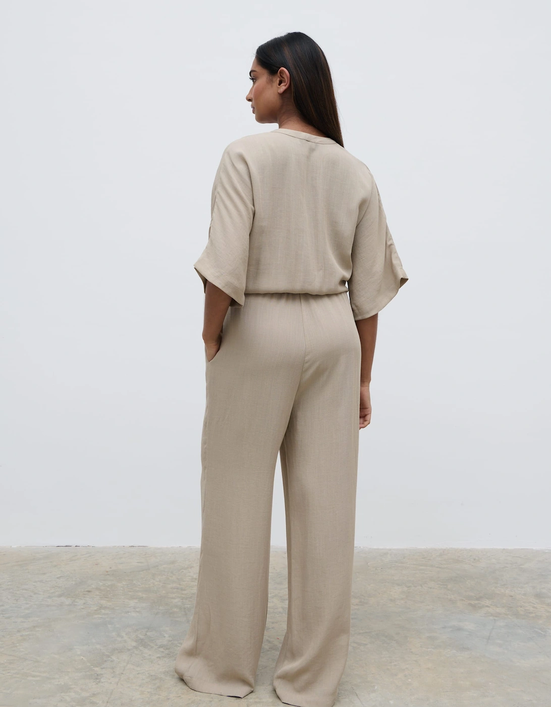 Carey Easywear Jumpsuit - Stone