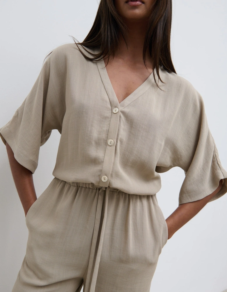 Carey Easywear Jumpsuit - Stone