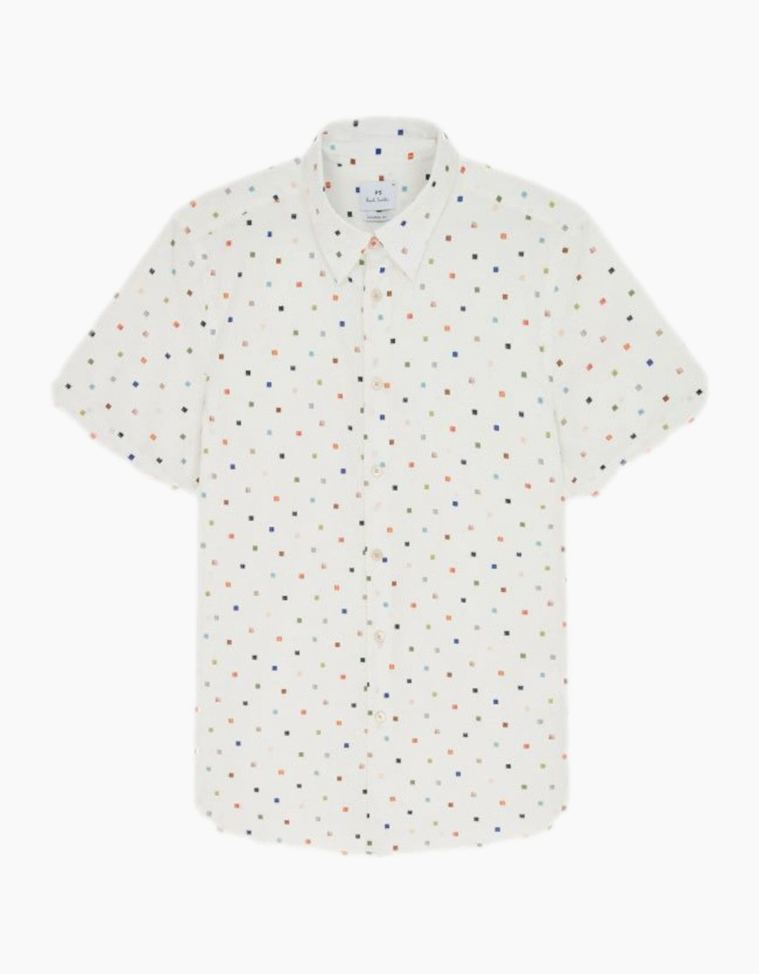 PS Multi Square Print Shirt 02 Off White, 4 of 3