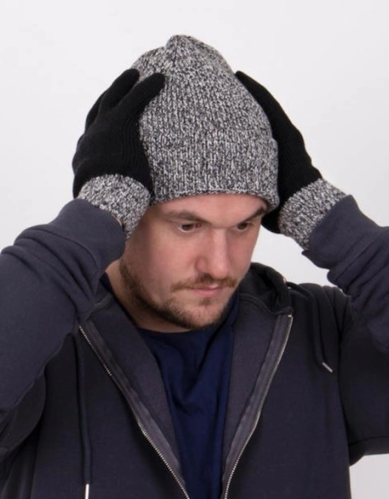 HAT AND GLOVE SET Grey