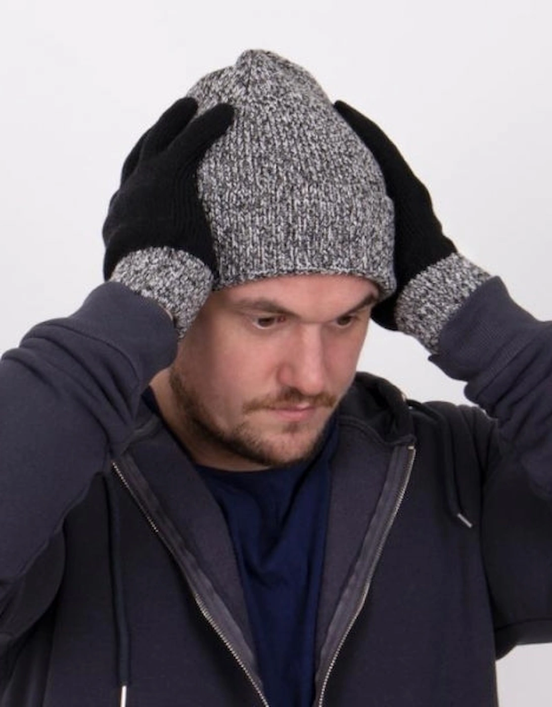 HAT AND GLOVE SET Grey, 5 of 4