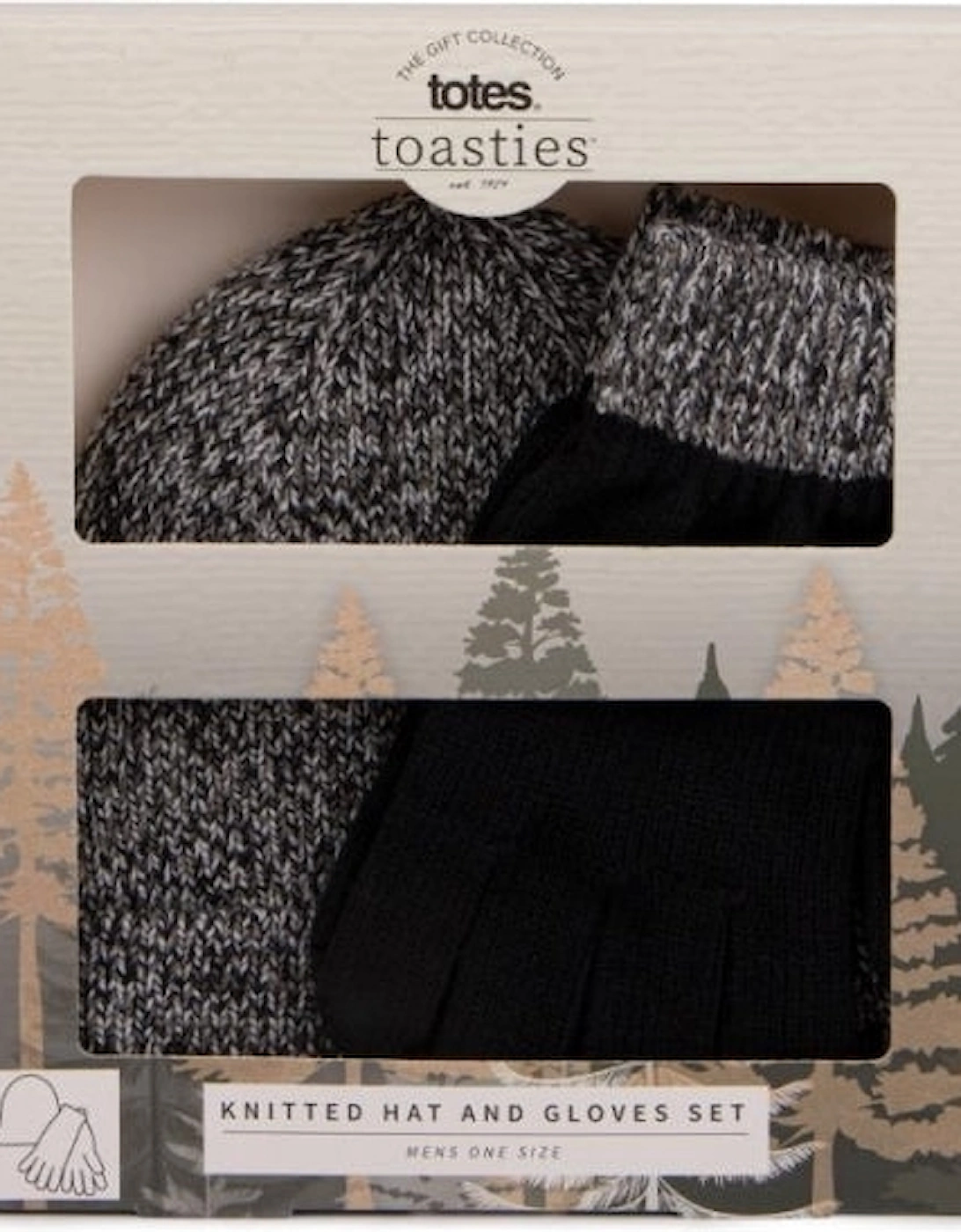 HAT AND GLOVE SET Grey
