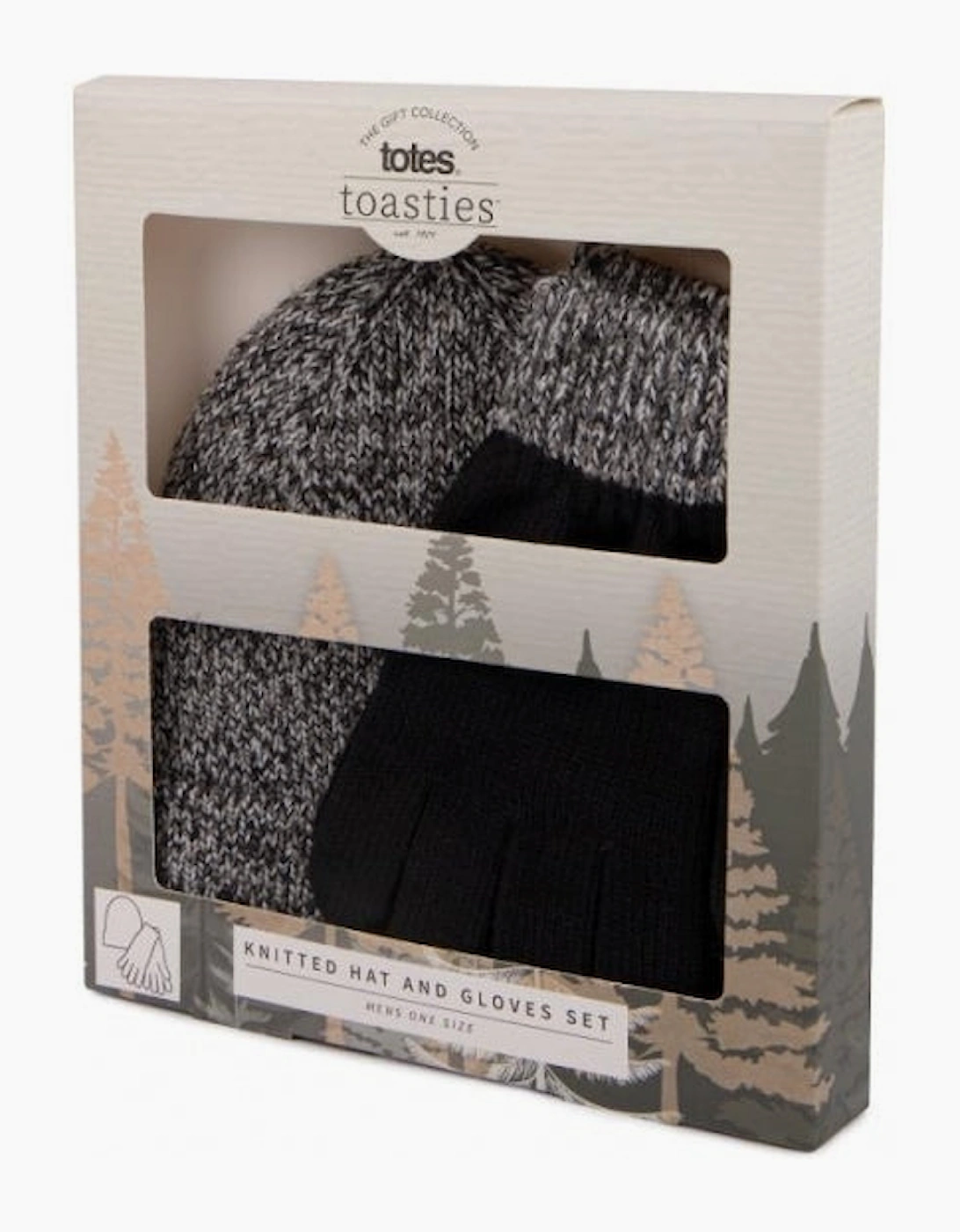 HAT AND GLOVE SET Grey