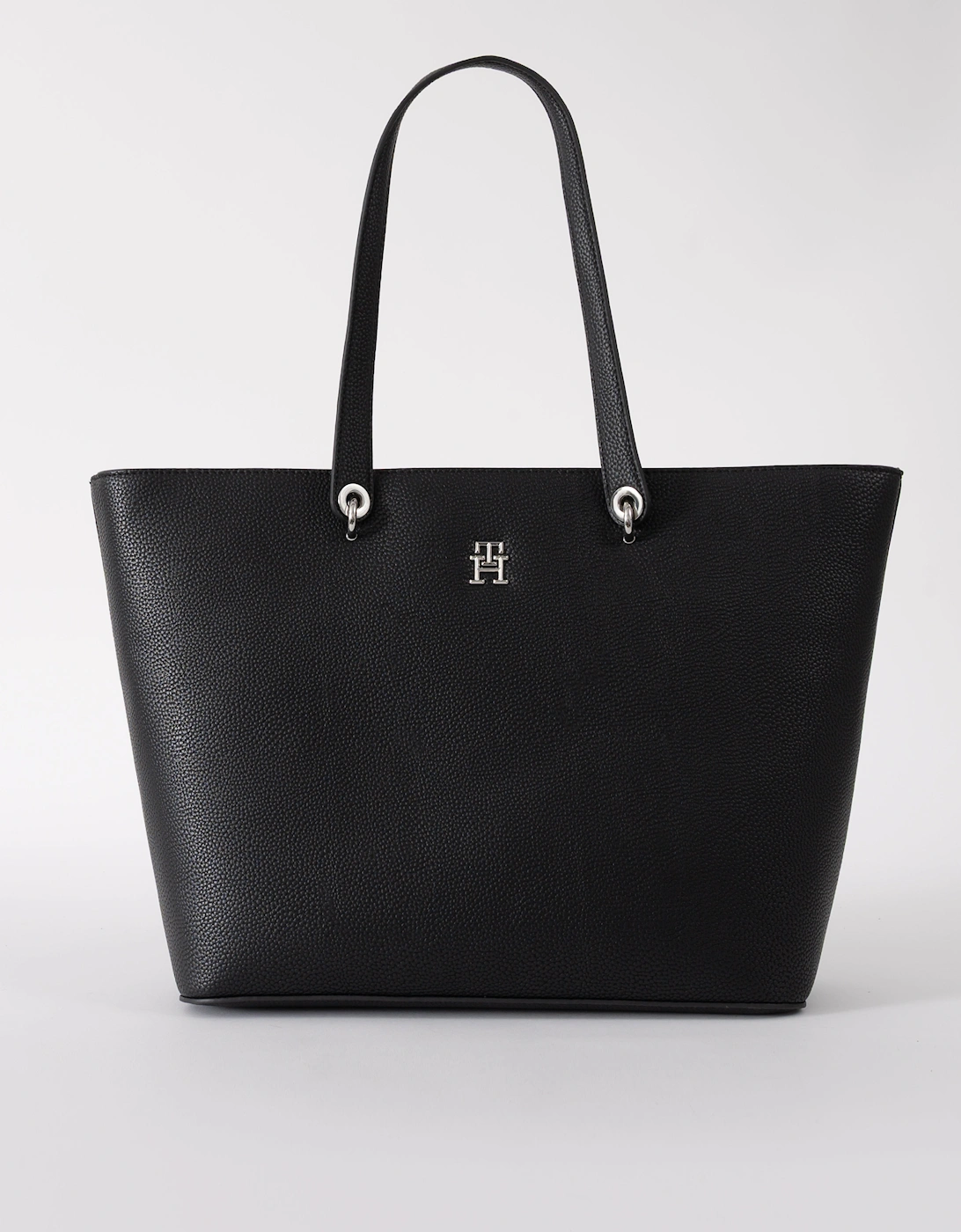 Women's Tommy Hilfiger TH Emblem Womens Tote Bag - Black - Size: ONE size