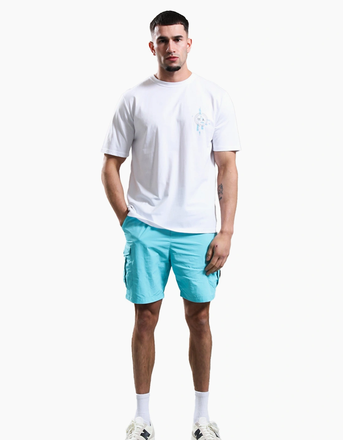 Marshall Artist Newport Cargo Short Cyan