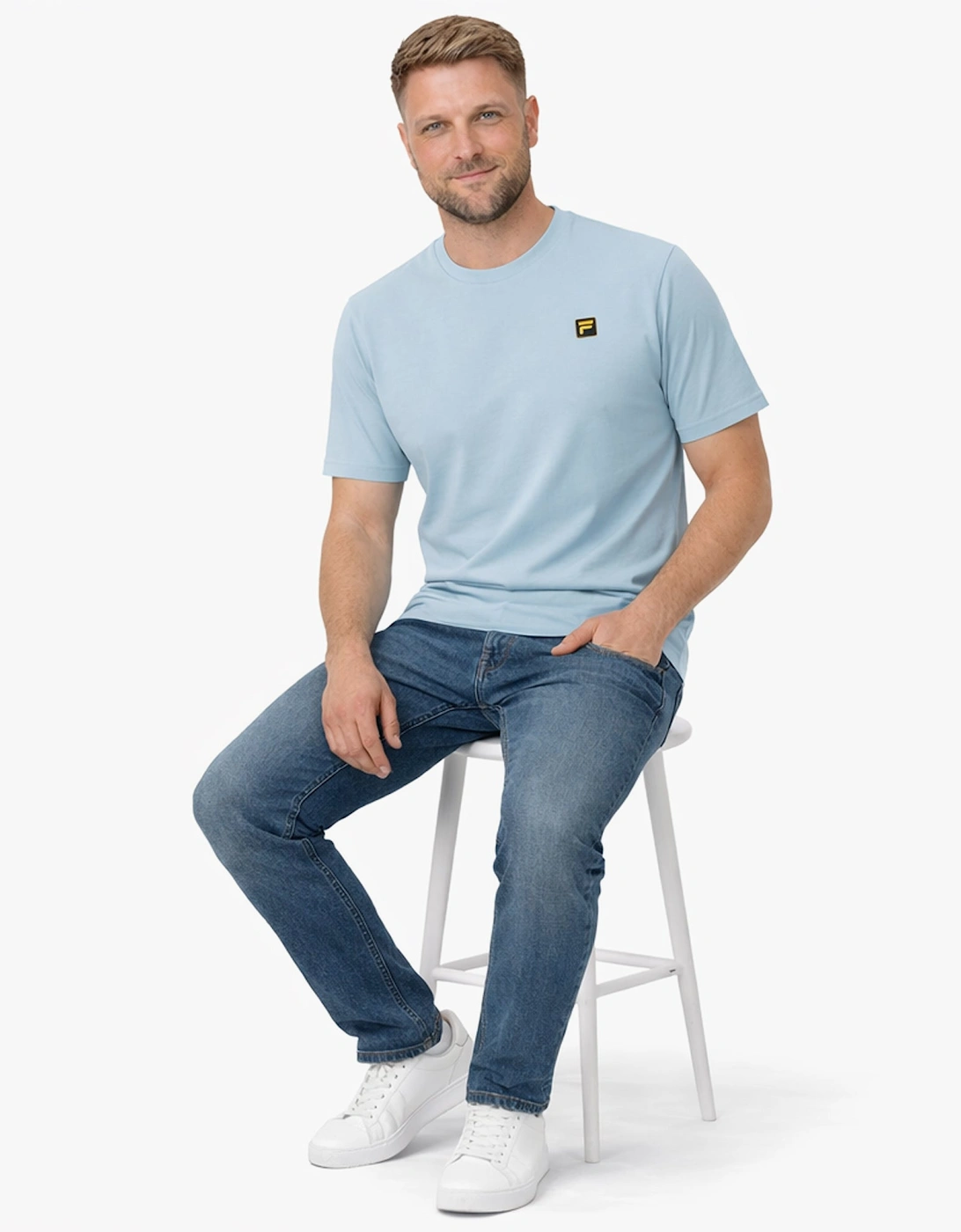 Gold Yaxley 4 Premium T-Shirt Sterling Blue