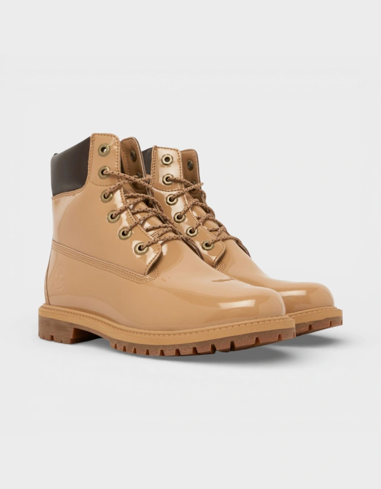 6 Inch Premium Waterproof Boots Patent Wheat