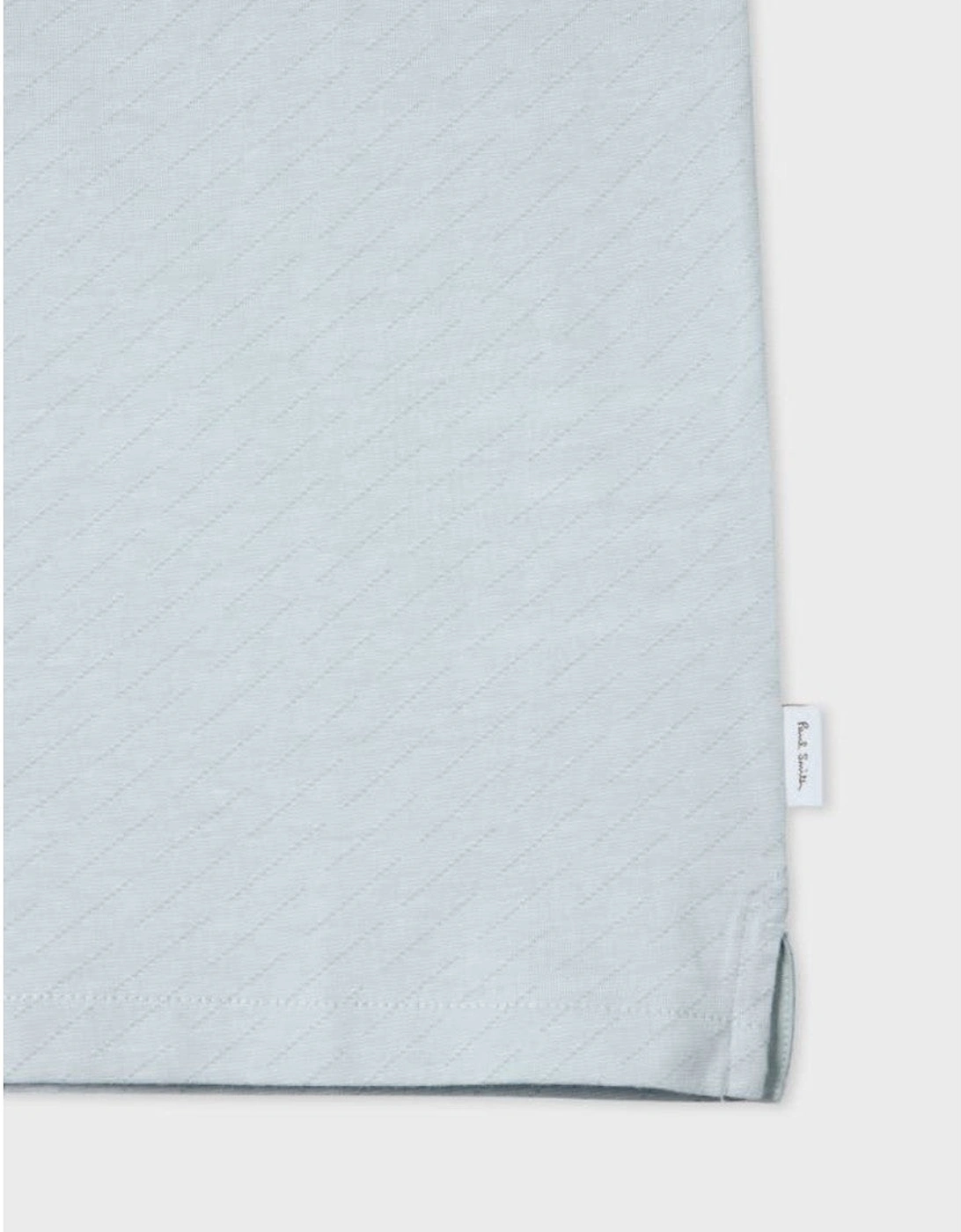 PS Zip Front Polo Shirt 40  Lt Blue