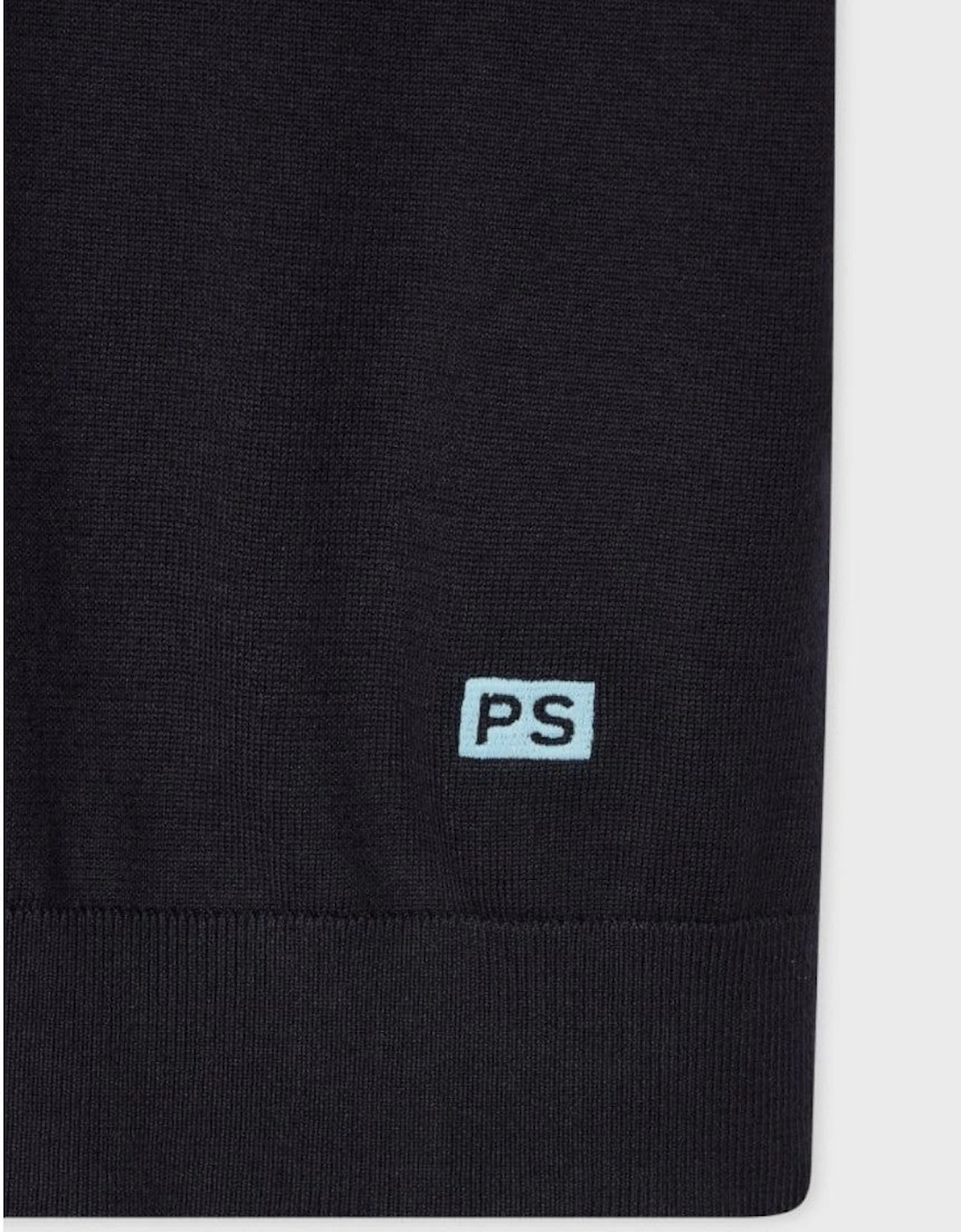 PS Tipped Knitted  T-Shirt 49 DK NAVY