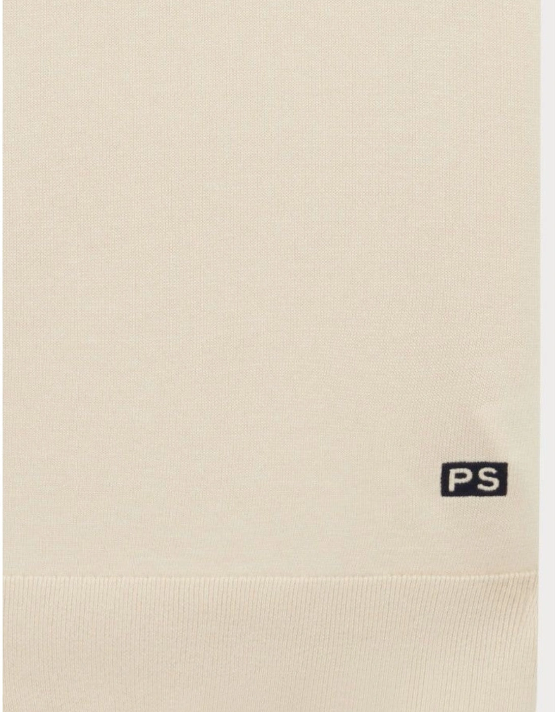 PS Tipped Knitted  T-Shirt 04 Ivory