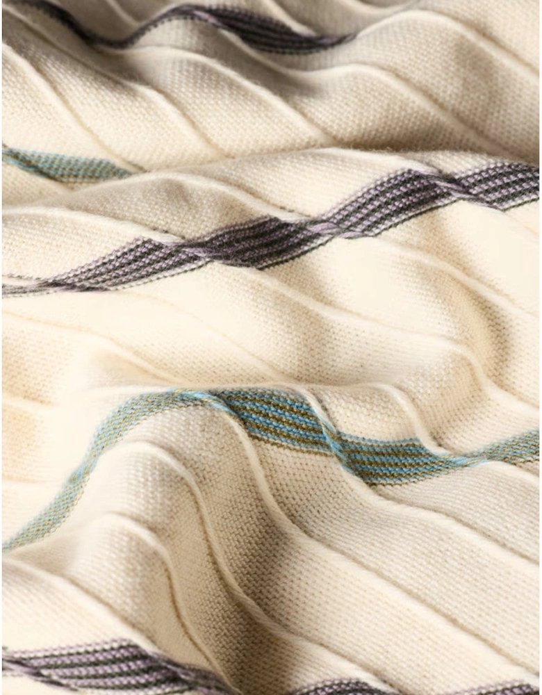 PS Striped Knitted T-Shirt 04 Ivory