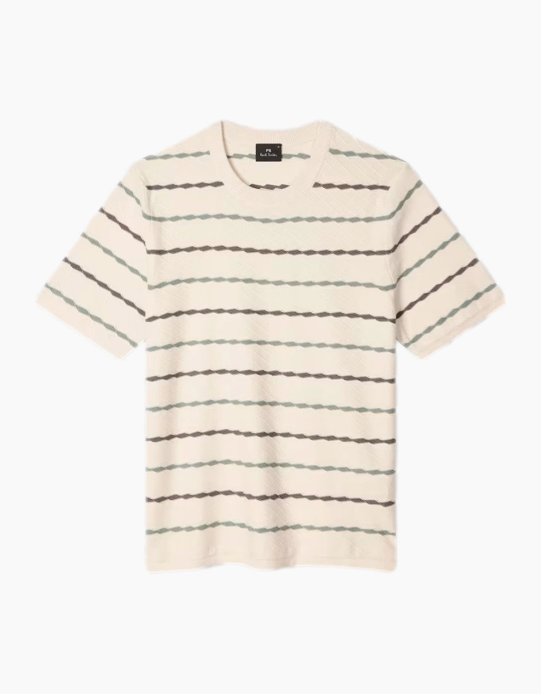 PS Striped Knitted T-Shirt 04 Ivory, 5 of 4