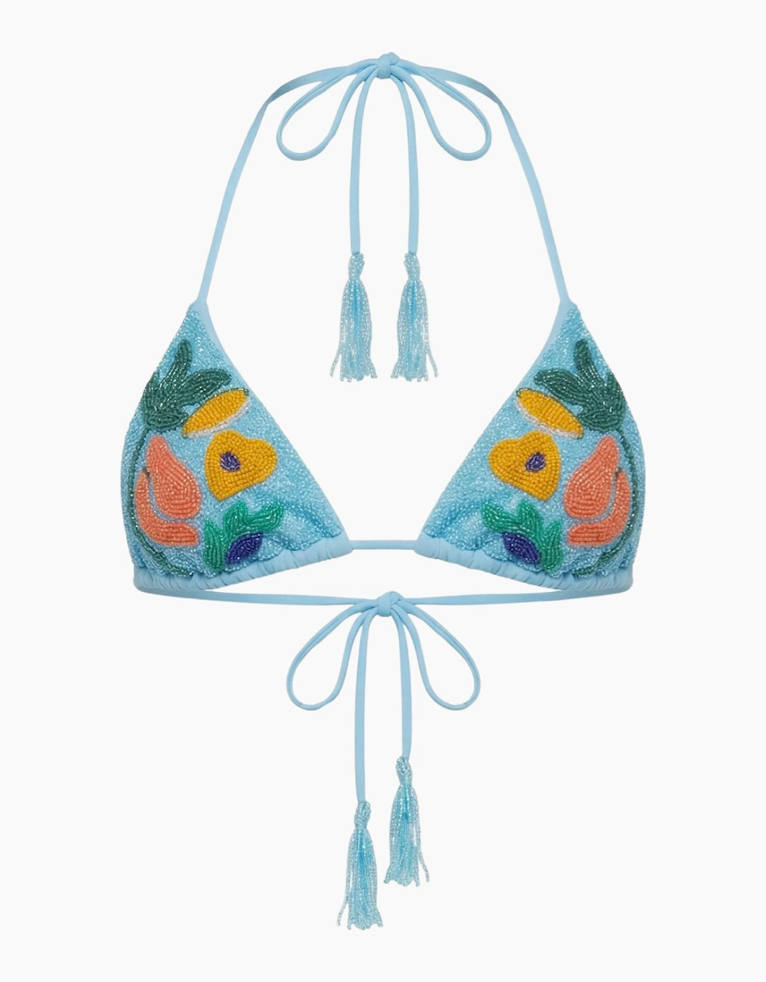 Isla Embellished Triangle Bikini Top