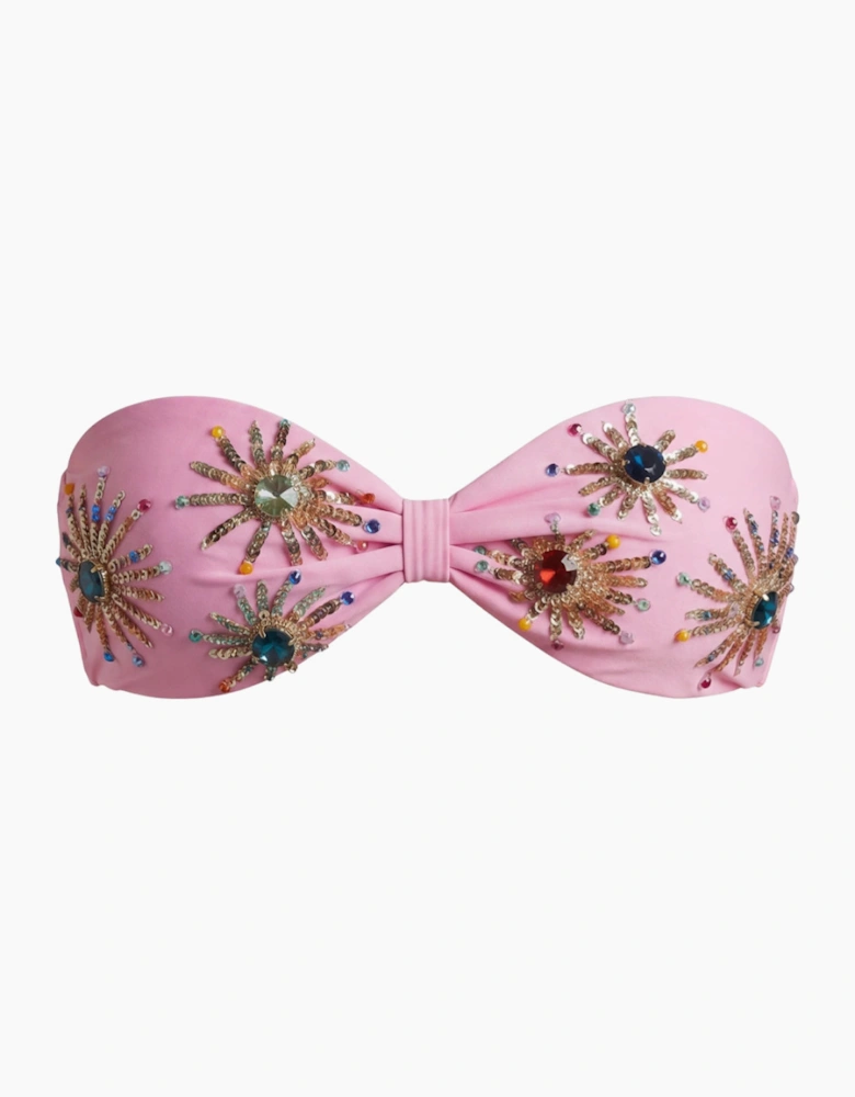 Stella Embellished Bandeau Bikini Top