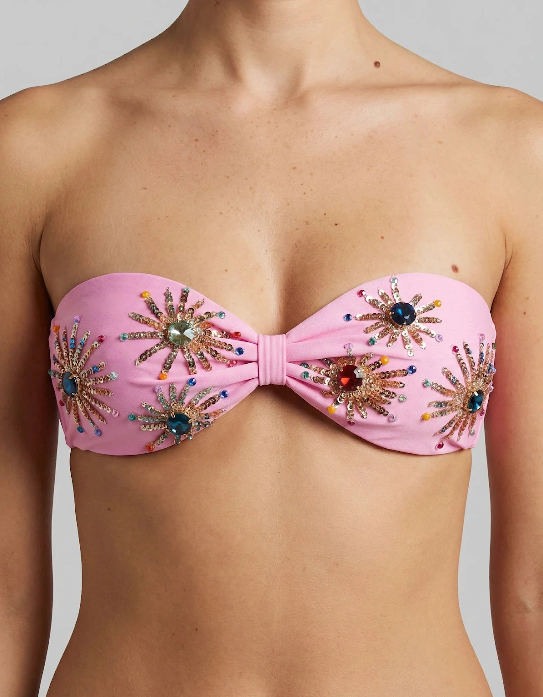 Stella Embellished Bandeau Bikini Top, 4 of 3
