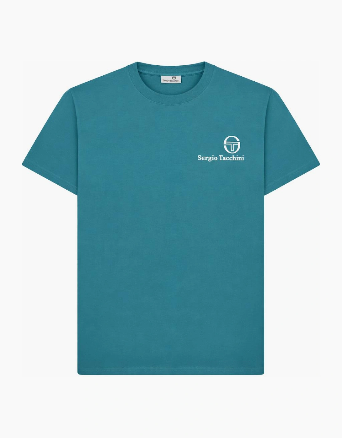 Sergio Tacchini Men's Blue Felton T-Shirt Harbor  38 M