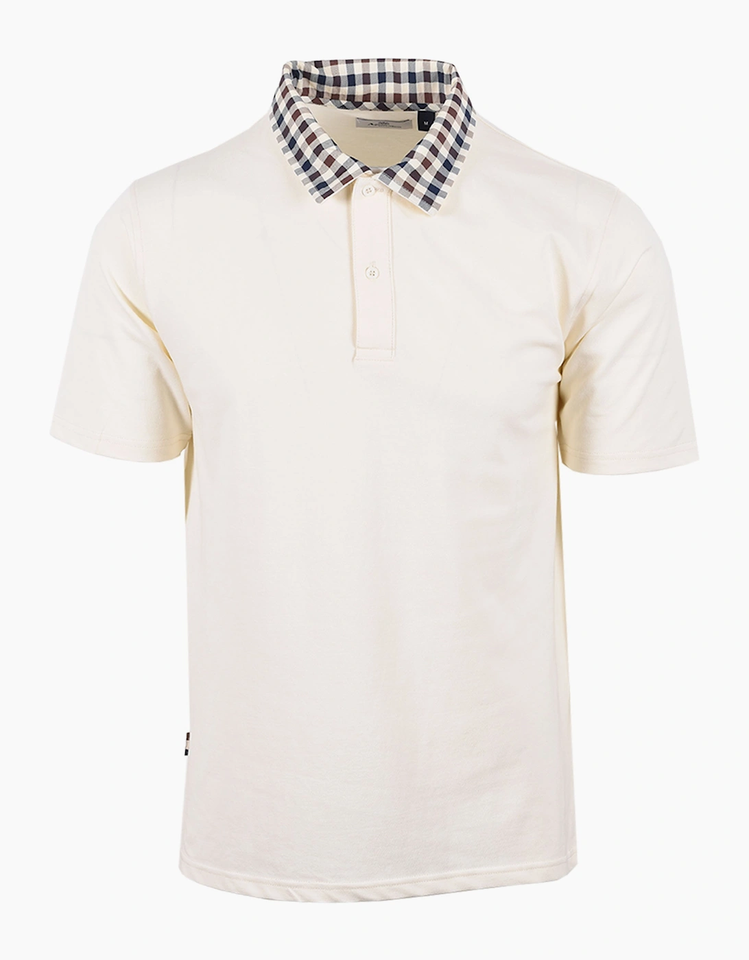 CLUB CHECK COLLAR POLO OLD WHITE, 4 of 3