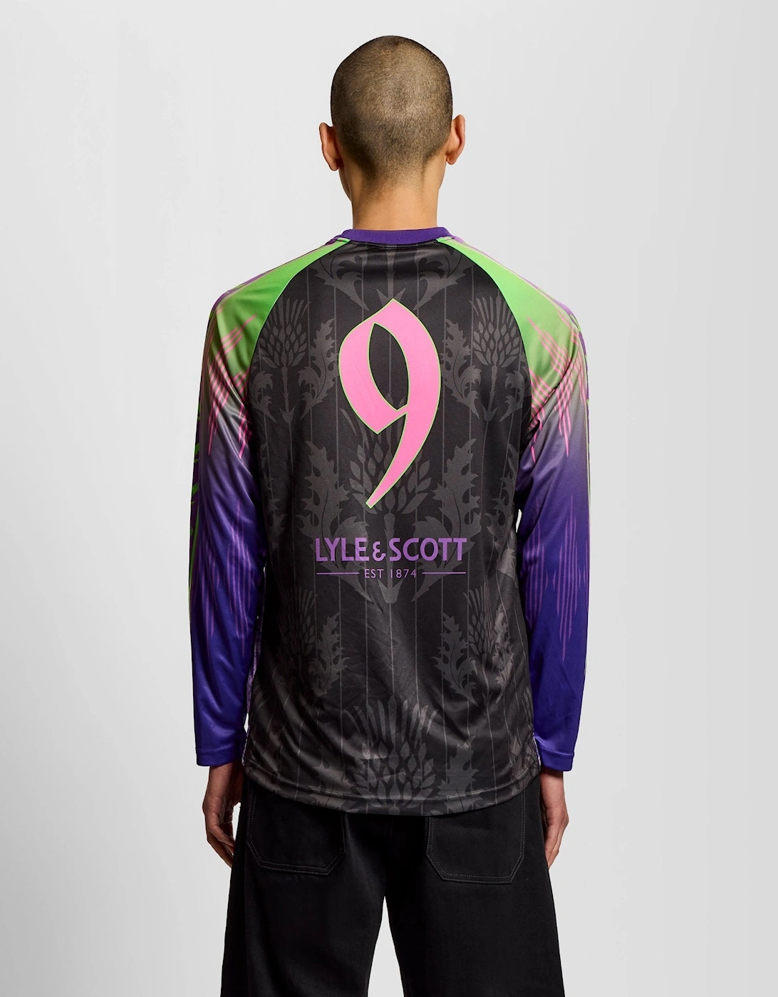 Black Sheep Graphic Long Sleeve Football Jersey