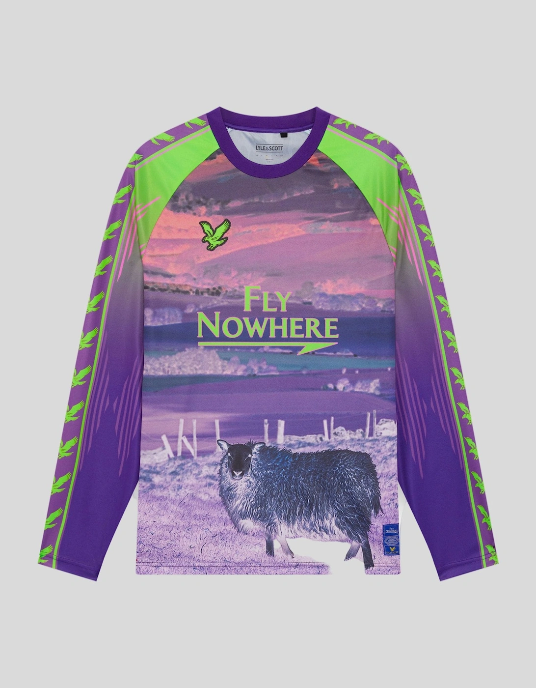 Black Sheep Graphic Long Sleeve Football Jersey