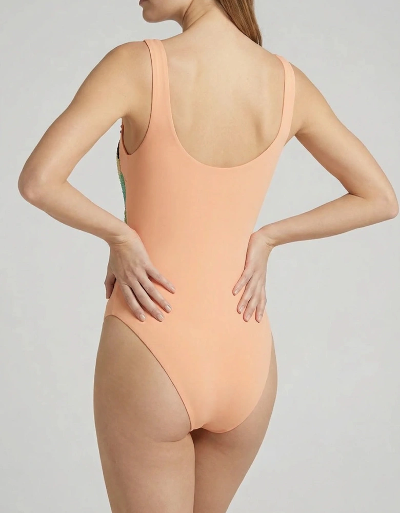 Willow Hand Embroidered Swimsuit - Nude