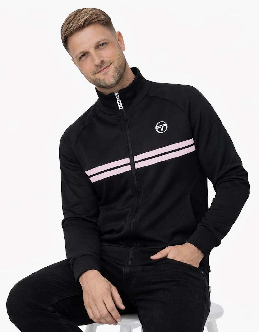 Dallas Track Top Jacket Black/Light Lilac