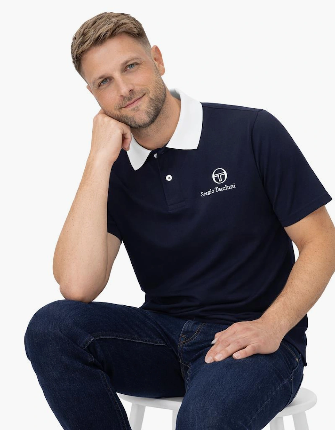 Bondi Polo Shirt Maritime Blue/White