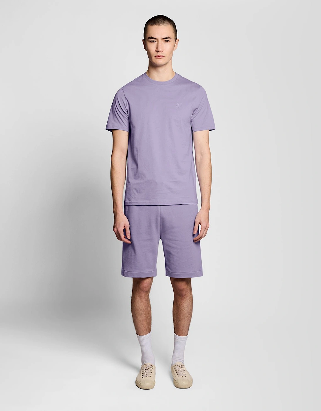 Lyle And Scott Men's Purple Superfine Cotton Sweat Shorts  Xxl