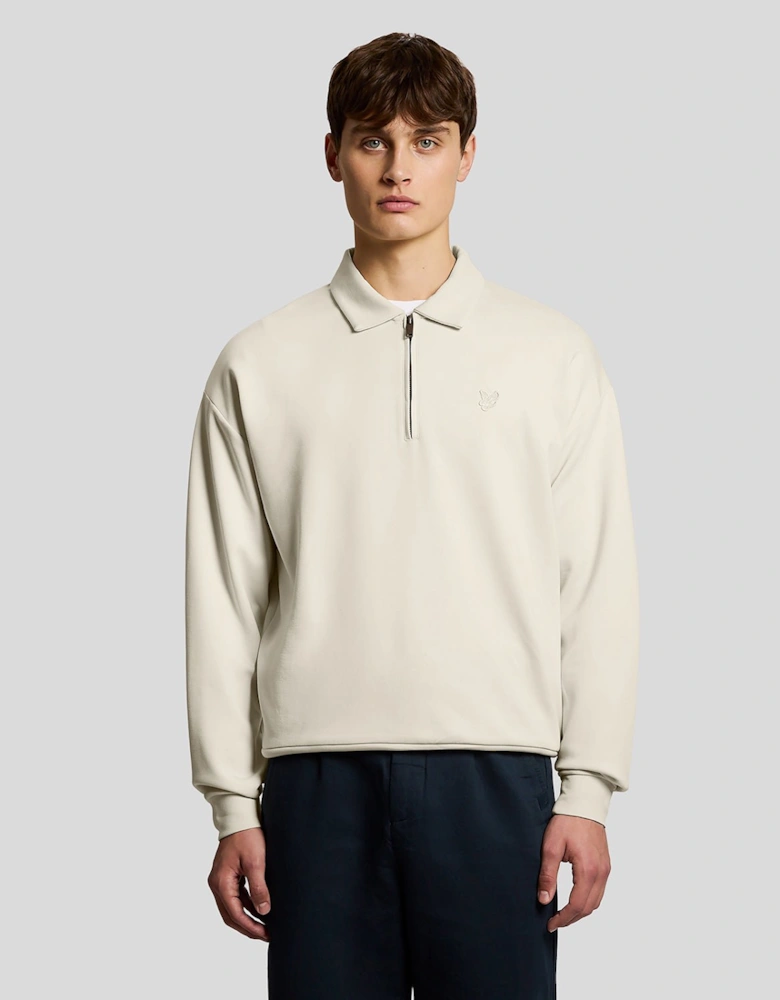 1/4 Zip Collar Sweatshirt