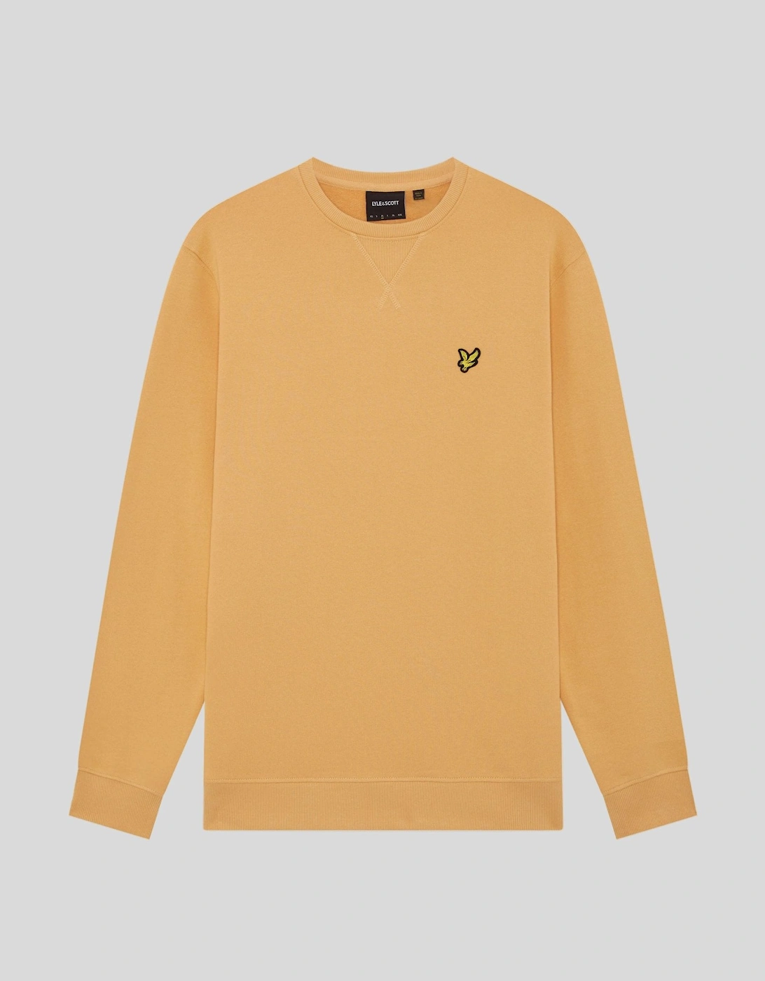 Lyle And Scott Men's Yellow Cotton Crew Neck Sweatshirt  Xxl