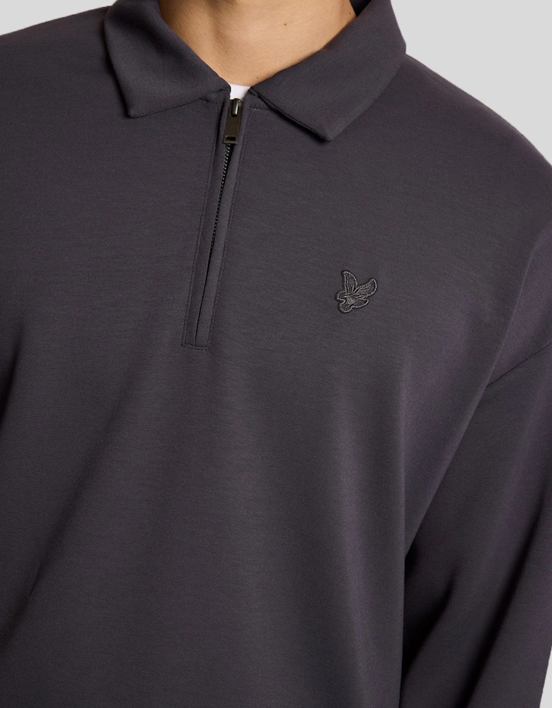 1/4 Zip Collar Sweatshirt