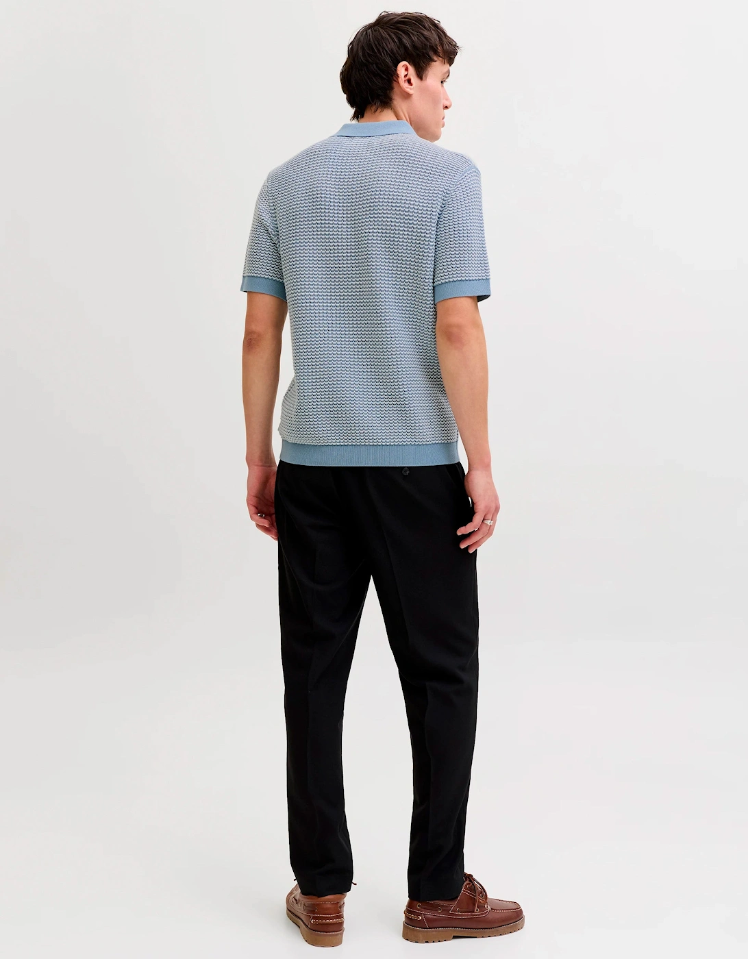 Knit Polo Short Sleeve Ashley Blue/Twist