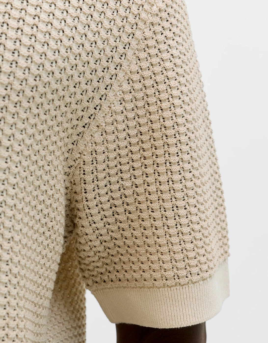 Knit Polo Short Sleeve Whitecap Gray/Twist